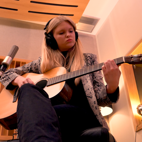 Emily Craig on Guitar using Austrian Audio OC818