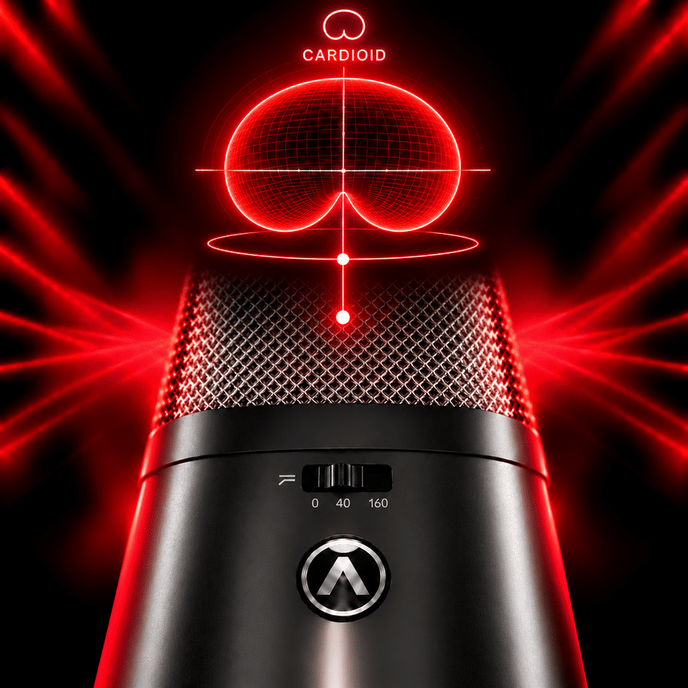 Cardioid. Ready to record. 